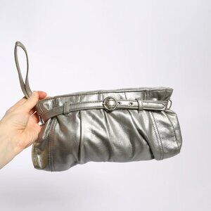 Neimann Marcus silver wrist bag